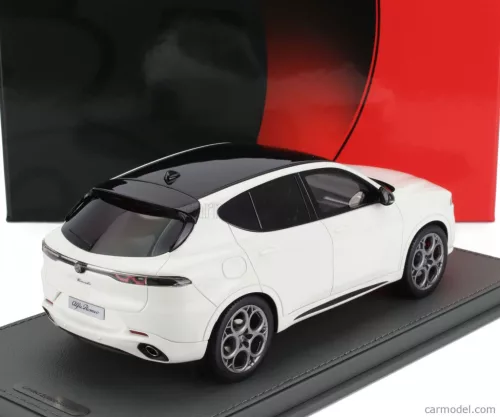 ALFA ROMEO  TONALE TRIBUTO BLACK ROOF 2023 - CON VETRINA - WITH SHOWCASE  BIANCO ALFA - WHITE BLACK