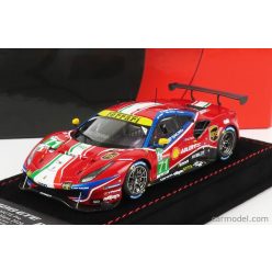   FERRARI  488 GTE EVO 3.9L TURBO V8 TEAM AF CORSE N 71 LMGTE PRO CLASS 24h LE MANS 2020 S.BIRD - M.MOLINA - D.RIGON - CON VETRINA - WITH SHOWCASE