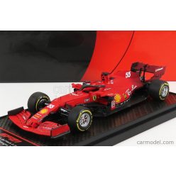   FERRARI  F1 SF21  TEAM SCUDERIA FERRARI MISSION WINNOW N 55 4th EMILIA ROMAGNA ITALY GP - YELLOW TIRES 2021 CARLOS SAINZ