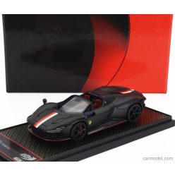   FERRARI  DAYTONA SP3 SERIE ICONA OPEN ROOF PRINCIPATO DI MONACO LIVERY N 16 PERSONAL CAR CHARLES LECLERC 2022  MATT BLACK