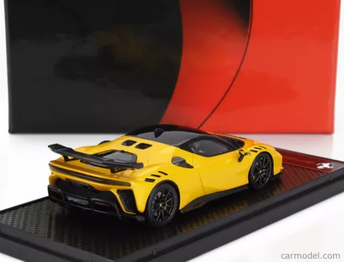 FERRARI  SF90 XX STRADALE 2024 - CARBON WHEELS  GIALLO TRISTRATO - YELLOW MET BLACK CARBON