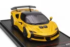 FERRARI  SF90 XX STRADALE 2024 - CARBON WHEELS  GIALLO TRISTRATO - YELLOW MET BLACK CARBON
