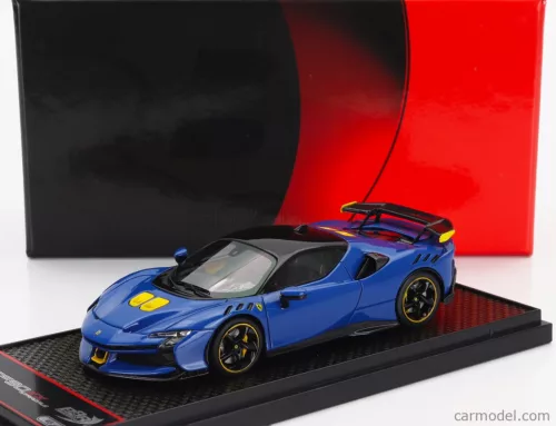 FERRARI  SF90 XX STRADALE 2024  AZZURRO DINO - BLUE MET BLACK YELLOW