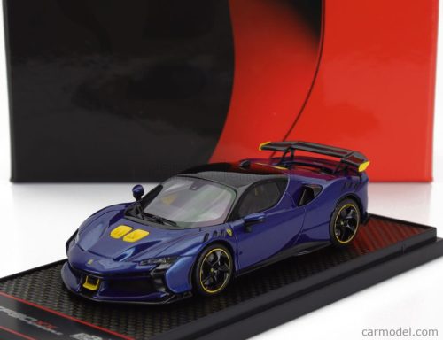 FERRARI  SF90 XX STRADALE 2024  BLU TOUR DE FRANCE - BLUE  BLACK YELLOW