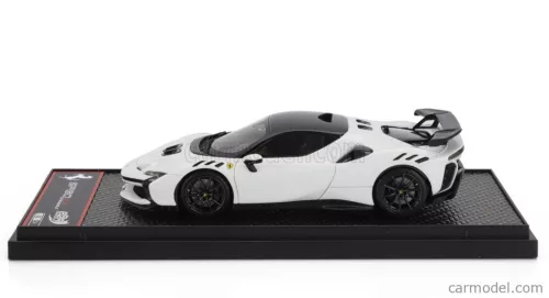 FERRARI  SF90 XX STRADALE 2024  BIANCO CERVINO - WHITE BLACK
