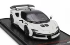 FERRARI  SF90 XX STRADALE 2024  BIANCO CERVINO - WHITE BLACK