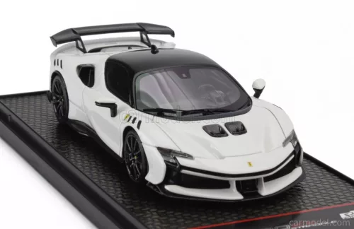 FERRARI  SF90 XX STRADALE 2024  BIANCO CERVINO - WHITE BLACK