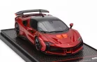 FERRARI  SF90 XX STRADALE 2024  ROSSO FUOCO - RED ORANGE BLACK