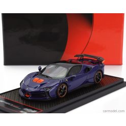   FERRARI  SF90 XX STRADALE 2024  BLU ELETTRICO - BLUE MET BLACK ORANGE