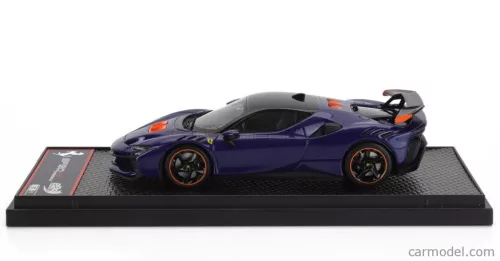 FERRARI  SF90 XX STRADALE 2024  BLU ELETTRICO - BLUE MET BLACK ORANGE