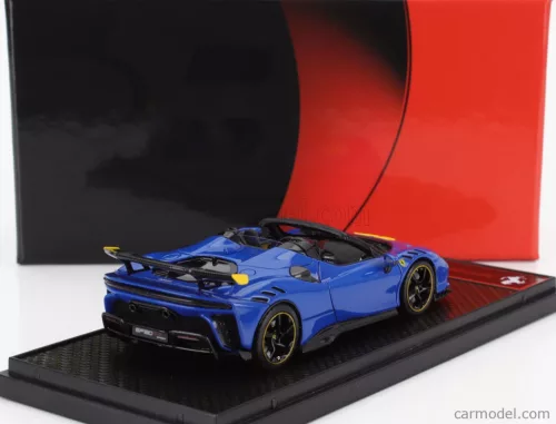 FERRARI  SF90 XX STRADALE SPIDER 2024  AZZURRO DINO - LIGHT BLUE BLACK YELLOW