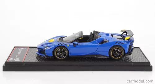 FERRARI  SF90 XX STRADALE SPIDER 2024  AZZURRO DINO - LIGHT BLUE BLACK YELLOW