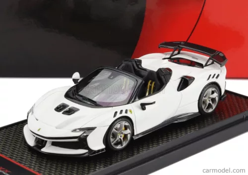 FERRARI  SF90 XX STRADALE SPIDER 2024  BIANCO CERVINO - WHITE BLACK