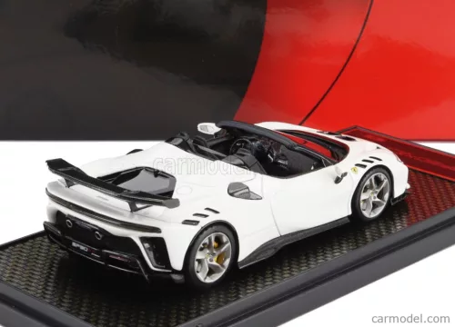 FERRARI  SF90 XX STRADALE SPIDER 2024  BIANCO CERVINO - WHITE BLACK