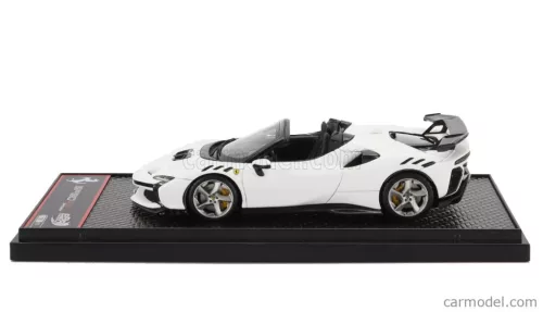 FERRARI  SF90 XX STRADALE SPIDER 2024  BIANCO CERVINO - WHITE BLACK