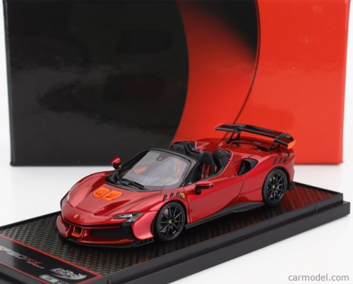 FERRARI  SF90 XX STRADALE SPIDER 2024  ROSSO FUOCO - RED MET ORANGE BLACK