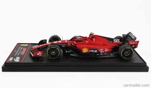 FERRARI  F1  SF-23 TEAM SCUDERIA FERRARI N 55 BELGIUM GP 2023 CARLOS SAINZ  RED BLACK