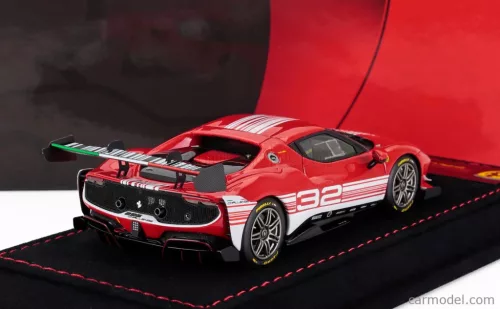 FERRARI  296 GT3 3.0L TWIN TURBO V6 CHALLENGE N 32 FINALI MONDIALI MUGELLO ITALY 2023  RED WHITE