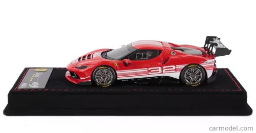 FERRARI  296 GT3 3.0L TWIN TURBO V6 CHALLENGE N 32 FINALI MONDIALI MUGELLO ITALY 2023  RED WHITE