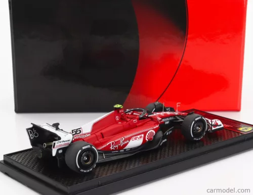 FERRARI  F1  SF-23 TEAM SCUDERIA FERRARI N 55 LAS VEGAS USA GP 2023 CARLOS SAINZ  RED WHITE BLACK