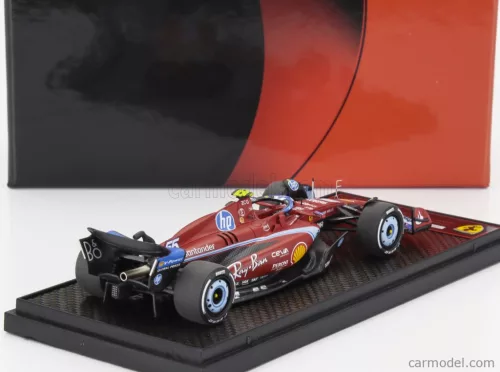 FERRARI  F1  SF-24 TEAM SCUDERIA FERRARI N 55 5th MIAMI GP 2024 CARLOS SAINZ  RED LIGHT BLUE