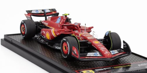 FERRARI  F1  SF-24 TEAM SCUDERIA FERRARI N 55 3rd MONACO GP 2024 CARLOS SAINZ  RED WHITE YELLOW