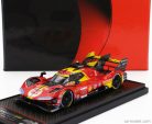 FERRARI  499P 3.0L TURBO V6 TEAM FERRARI AF CORSE N 50 WINNER 24h LE MANS 2024 ANTONIO FUOCO - MIGUEL MOLINA - NICKLAS NIELSEN  RED YELLOW BLACK