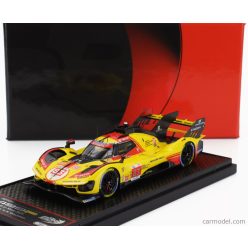   FERRARI  499P 3.0L TURBO V6 TEAM AF CORSE N  83 24h LE MANS 2024 ROBERT KUBICA - ROBERT SHWARTZMAN - YIFEI YE  YELLOW RED