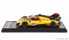 FERRARI  499P 3.0L TURBO V6 TEAM AF CORSE N  83 24h LE MANS 2024 ROBERT KUBICA - ROBERT SHWARTZMAN - YIFEI YE  YELLOW RED
