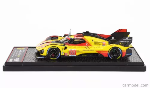 FERRARI  499P 3.0L TURBO V6 TEAM AF CORSE N  83 24h LE MANS 2024 ROBERT KUBICA - ROBERT SHWARTZMAN - YIFEI YE  YELLOW RED
