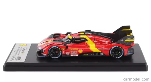FERRARI  499P 3.0L TURBO V6 TEAM FERRARI AF CORSE N 50 3rd 1000 miles SEBRING 2023 ANTONIO FUOCO - MIGUEL MOLINA - NICKLAS NIELSEN  RED YELLOW BLACK