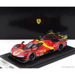   FERRARI  499P 3.0L TURBO V6 TEAM FERRARI AF CORSE N 51 3rd WEC 6h SPA 2023 ALESSANDRO PIER GUIDI - JAMES CALADO - ANTONIO GIOVINAZZI  RED YELLOW BLACK