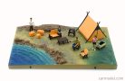ACCESSORIES  DIORAMA CITY CAMP SITE WHIT ACCESSORIES AND FIGURES  VARIOUS