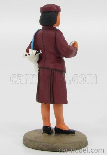 VIGILI DEL FUOCO  VIGILESSA DEL FUOCO PREVENZIONE TERREMOTO GIAPPONESE CON MEGAFONO 2000 - WOMAN FIRE  RED