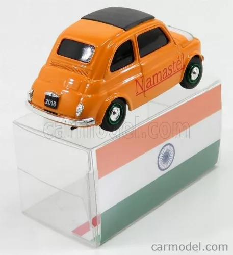 FIAT  500 BRUMS INDIA - NAMASTE' !  YELLOW