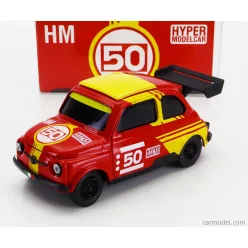   FIAT  500 BRUMS N 50 HM HYPER MODELCAR 2024  RED YELLOW BLACK