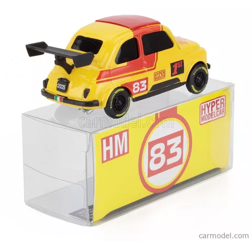 FIAT  500 BRUMS LIVERY HYPER MODELCAR N 83 2025 - 24h LE MANS WHEELS  YELLOW RED