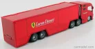 FERRARI  TRUCK F1 CAR TRANSPORTER TEAM FERRARI CORSE CLIENTI WITH SET FXX-K N 10 2015 + FIGURE SERVICE MOBILE MECHANIC  RED