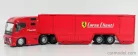 FERRARI  TRUCK F1 CAR TRANSPORTER TEAM FERRARI CORSE CLIENTI WITH SET FXX-K N 10 2015 + FIGURE SERVICE MOBILE MECHANIC  RED