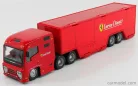 FERRARI  TRUCK F1 CAR TRANSPORTER TEAM FERRARI CORSE CLIENTI WITH SET FXX-K N 10 2015 + FIGURE SERVICE MOBILE MECHANIC  RED