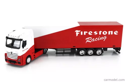 MERCEDES BENZ  ACTROS 2 GIGASPACE TRUCK FIRESTONE TIRES 2016  WHITE RED