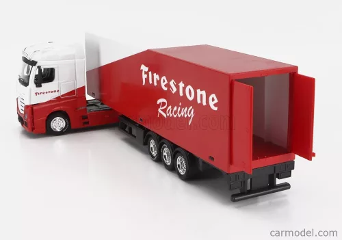 MERCEDES BENZ  ACTROS 2 GIGASPACE TRUCK FIRESTONE TIRES 2016  WHITE RED