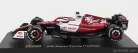 ALFA ROMEO  F1  C42 TEAM ORLEN RACING N 24 BAHRAIN GP 2022 GUANYU ZHOU - WITH HELMET AND PLASTIC SHOWCASE - EXCLUSIVE CARMODEL  WHITE RED MET