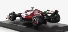 ALFA ROMEO  F1  C42 TEAM ORLEN RACING N 24 BAHRAIN GP 2022 GUANYU ZHOU - WITH HELMET AND PLASTIC SHOWCASE - EXCLUSIVE CARMODEL  WHITE RED MET