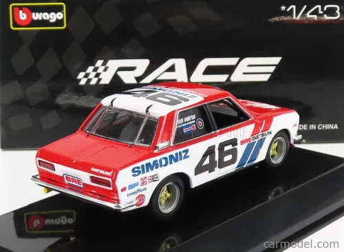 DATSUN  510 BRE N 46 RACING 1972  WHITE BLUE RED