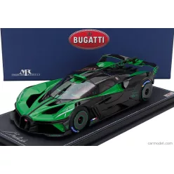   BUGATTI  BOLIDE W16.4 8.0 FOUR-TURBO 1850hp 500km/h 2020 - CON VETRINA - WITH SHOWCASE  VERDE PIPER - GREEN BLACK