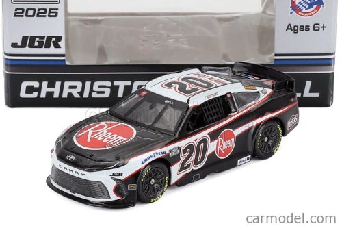 TOYOTA  CAMRY TEAM JGR N 20 NASCAR CUP SERIES 2025 CHRISTOPHER BELL  BLACK WHITE