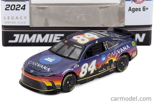 TOYOTA  CAMRY TEAM LEGACY MOTOR CLUB N 84 NASCAR CUP SERIES 2024 JIMMIE JOHNSON  PURPLE