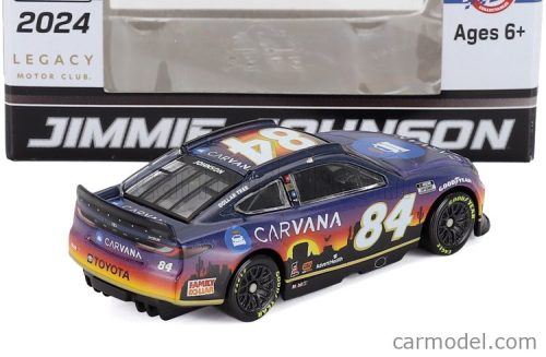 TOYOTA  CAMRY TEAM LEGACY MOTOR CLUB N 84 NASCAR CUP SERIES 2024 JIMMIE JOHNSON  PURPLE