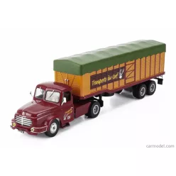   WILLEME  LC610 TRUCK TRANSPORTS DU CERF 1952 - WITHOUT CARD BOX  RED ORANGE GREEN